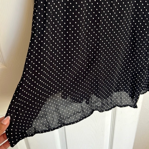Reformation Mallory Polka Dot Wrap Dress - Picture 7 of 9